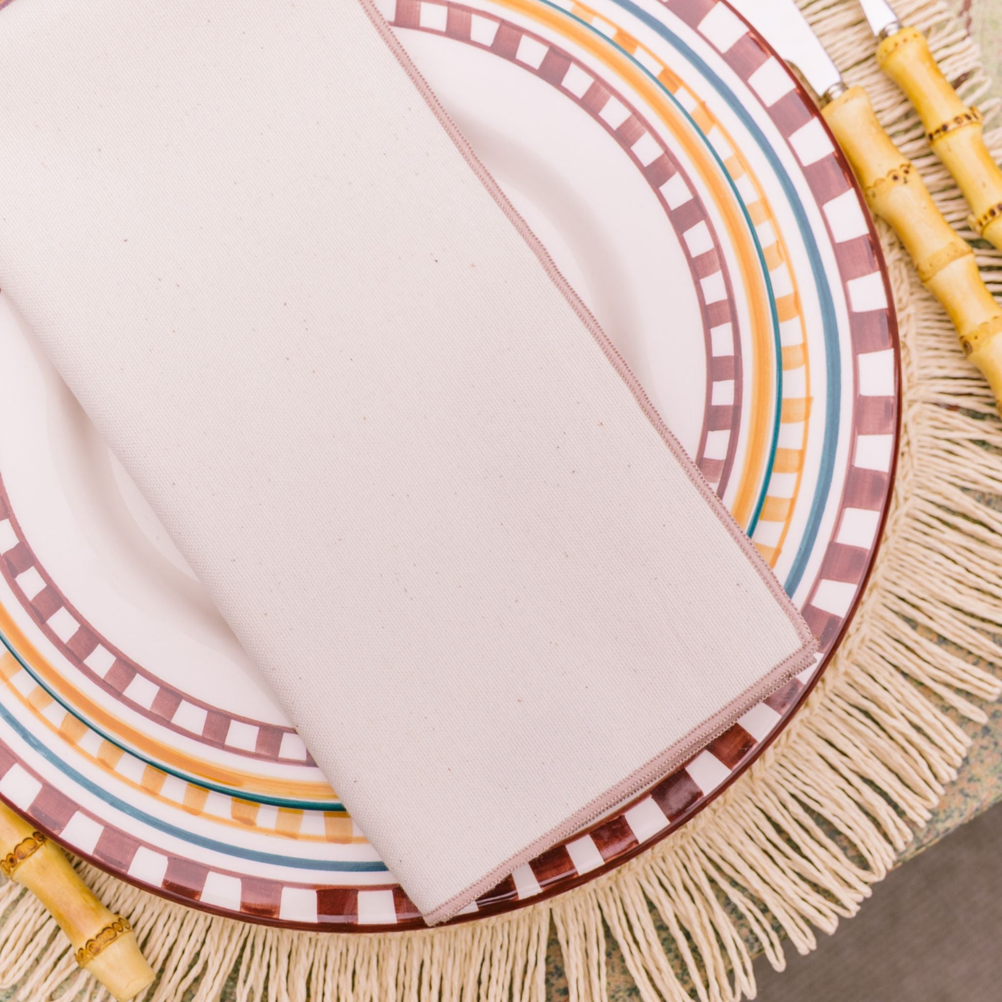 Ecru Nazaré napkins (100% Cotton)