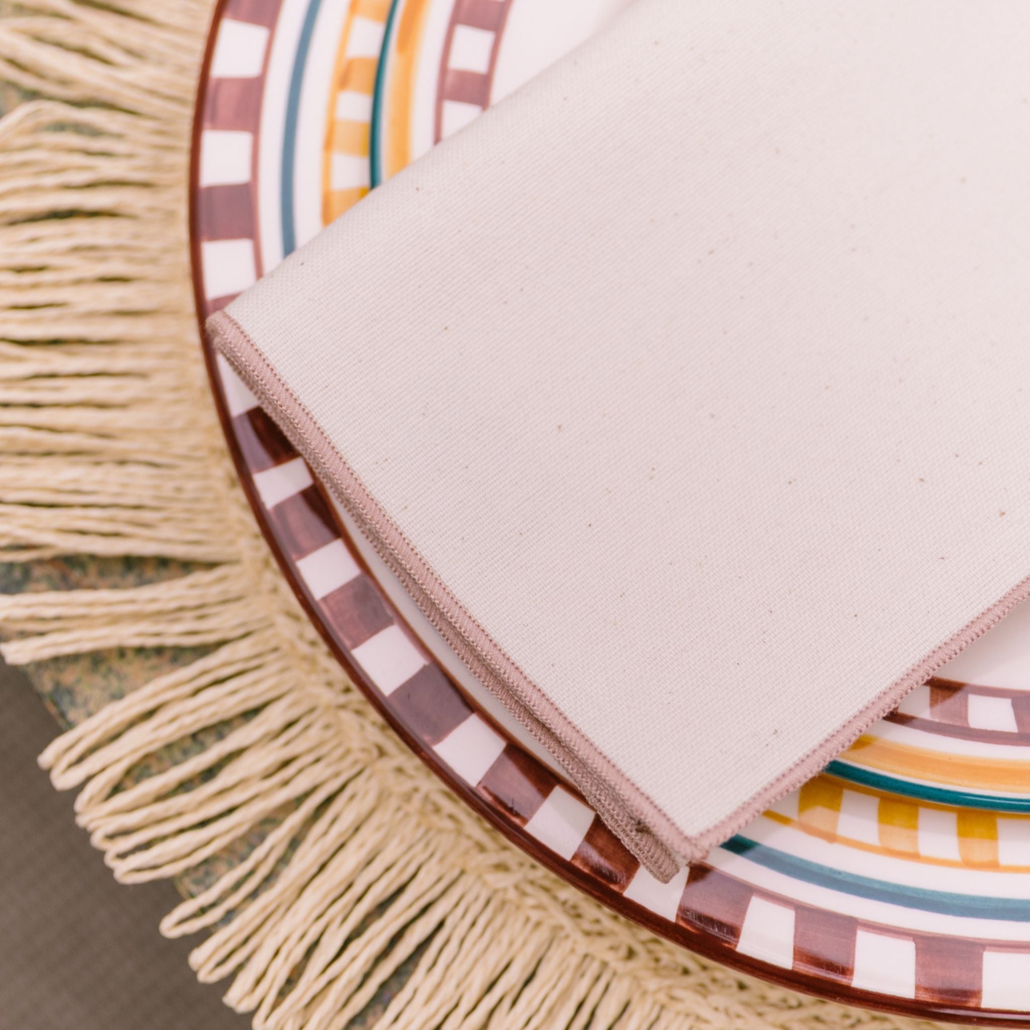 Ecru Nazaré napkins (100% Cotton)