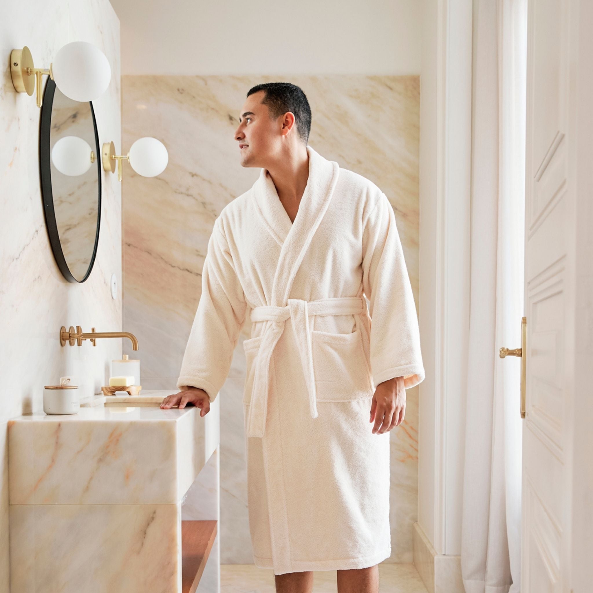 Natural bathrobe
