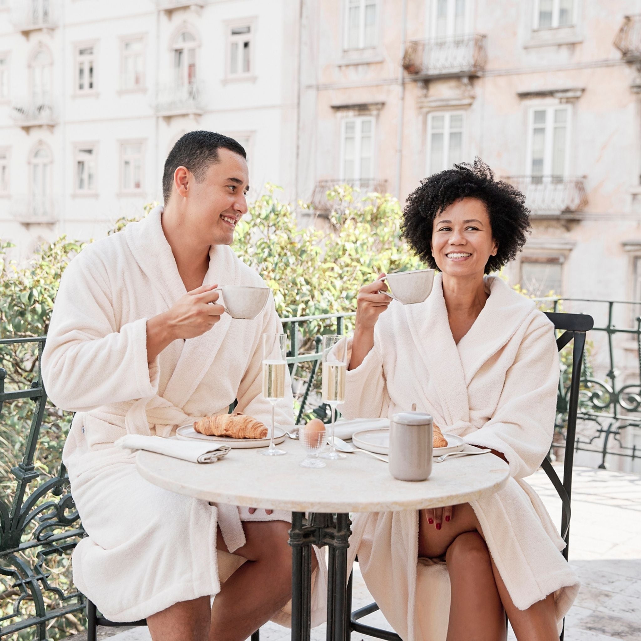 Natural bathrobe