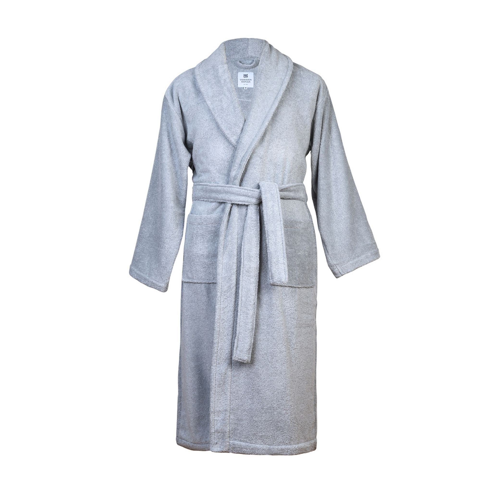 Silver grey bathrobe