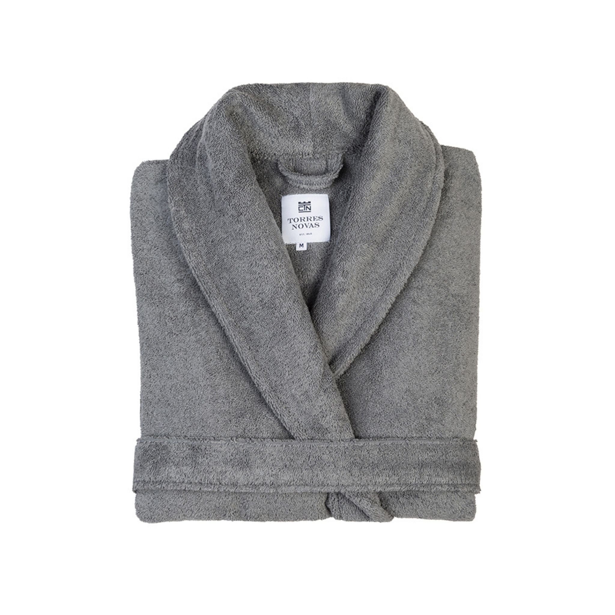 Grey bathrobe