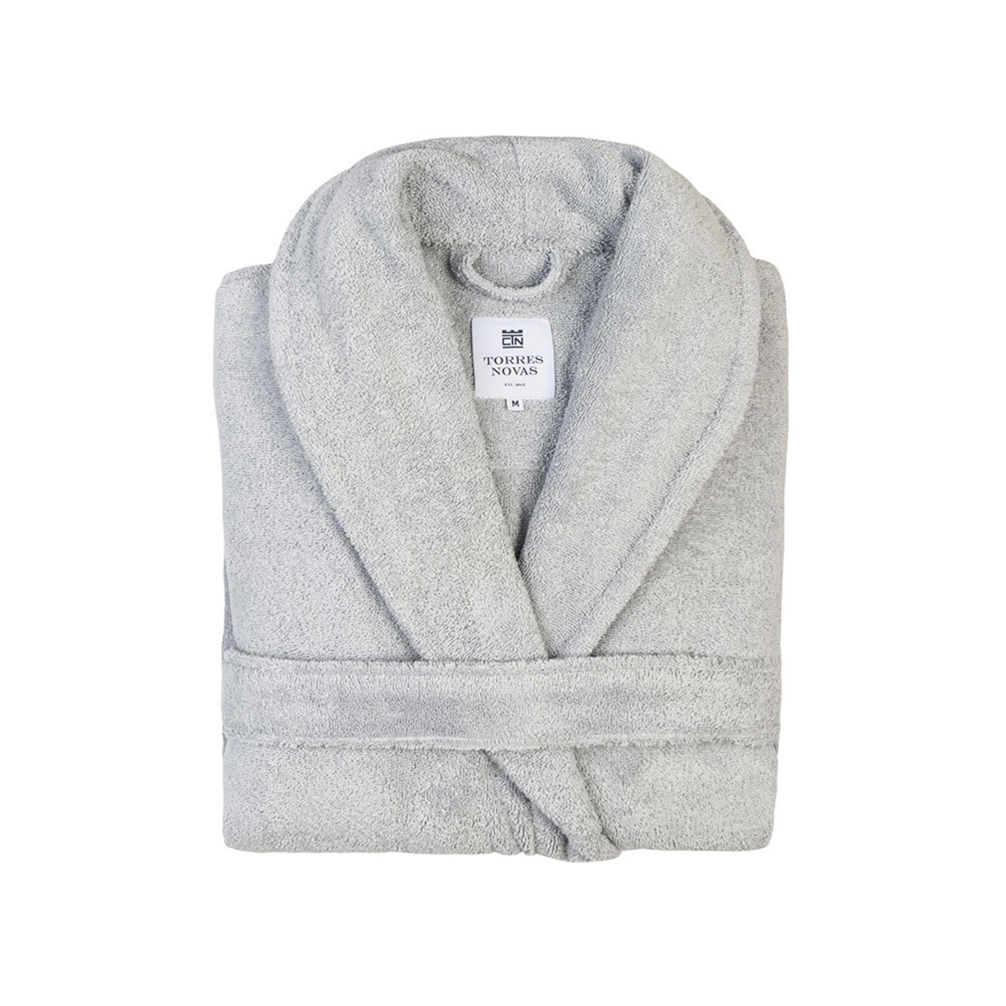 Silver grey bathrobe