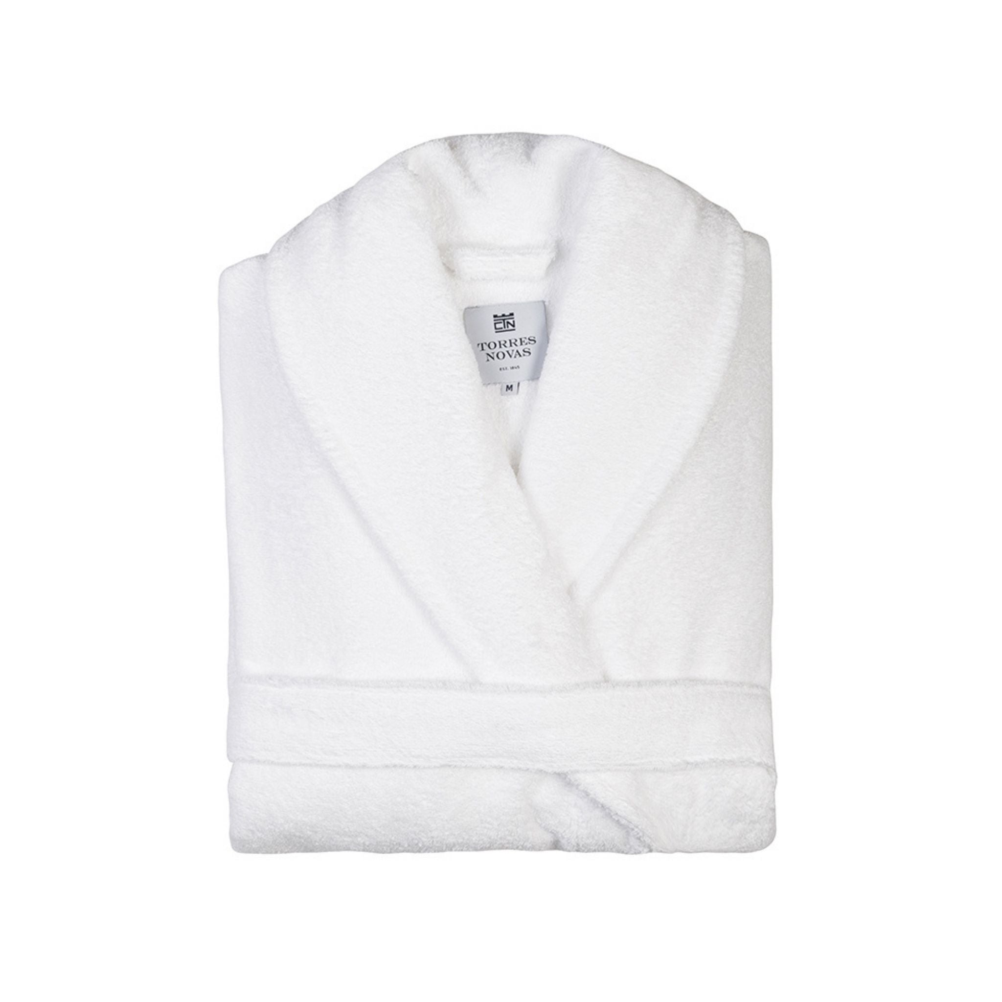 White bathrobe