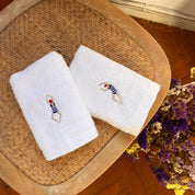 Luxus face towel & hand towel with retro sportsmen - Torres Novas
