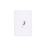 Luxus guest towel with retro swimmers and skiers embroidery (pack of 2)