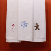 Face towel with christmas embroidery - Torres Novas