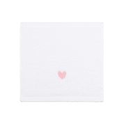 Luxus face towel with embroidered heart