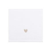 Luxus face towel with embroidered heart