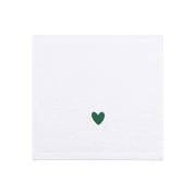Luxus face towel with embroidered heart