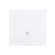 Luxus face towel with embroidered heart