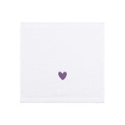 Luxus face towel with embroidered heart
