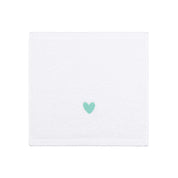 Luxus face towel with embroidered heart