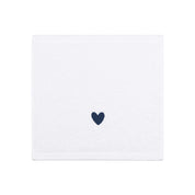 Luxus face towel with embroidered heart
