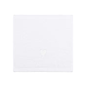 Luxus face towel with embroidered heart