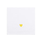 Luxus face towel with embroidered heart
