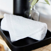 White Luxus face towel
