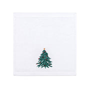 Face towel with christmas tree and wreath embroidery - Torres Novas