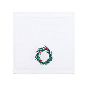 Face towel with christmas tree and wreath embroidery - Torres Novas