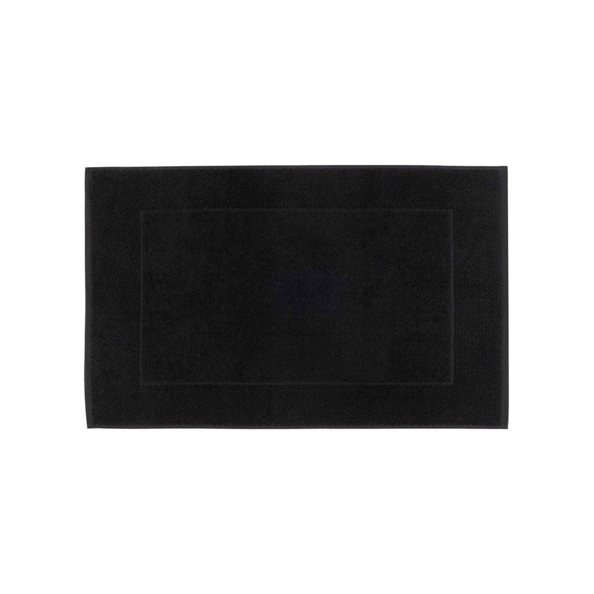 Caviar black bath mat