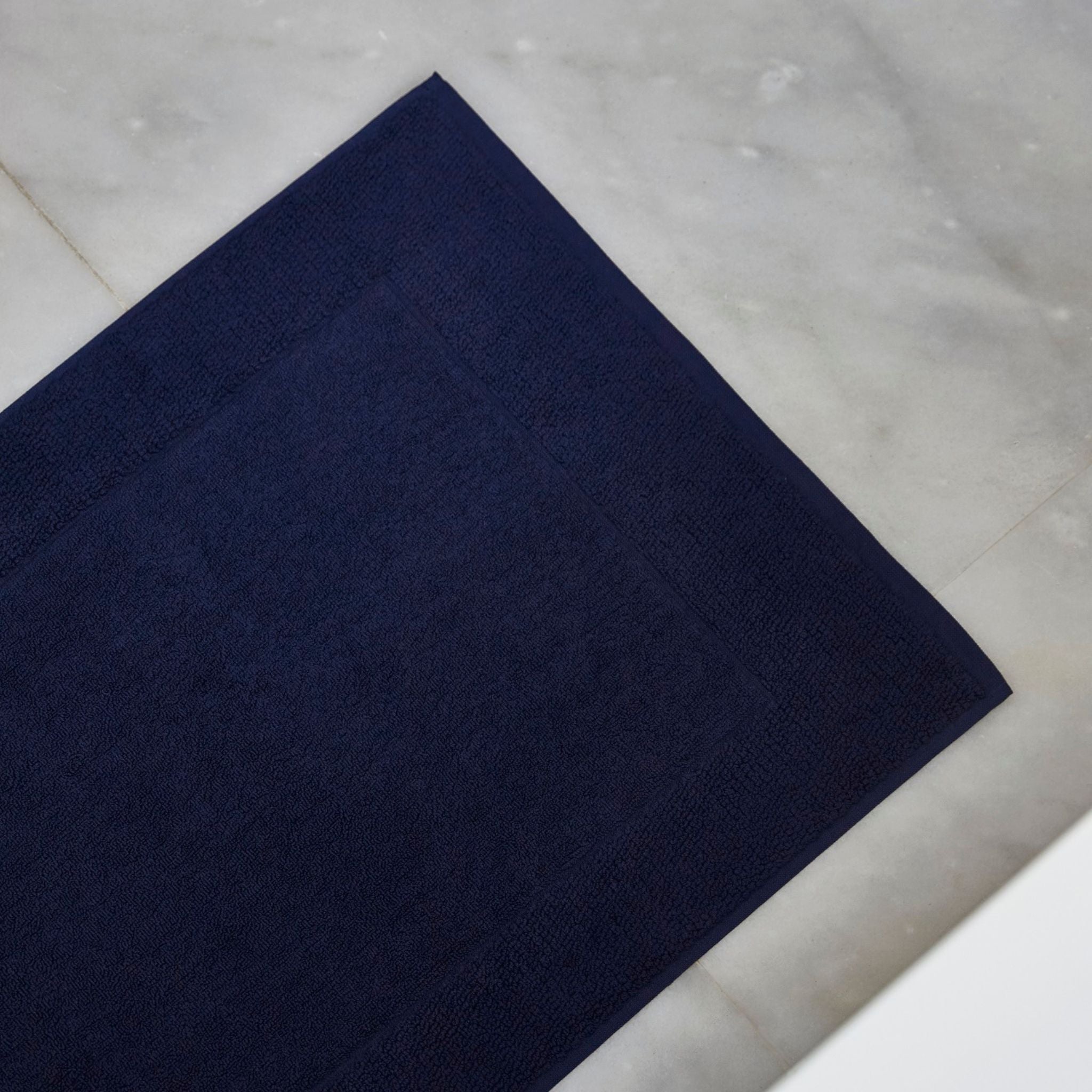 Cobalt blue bath mat