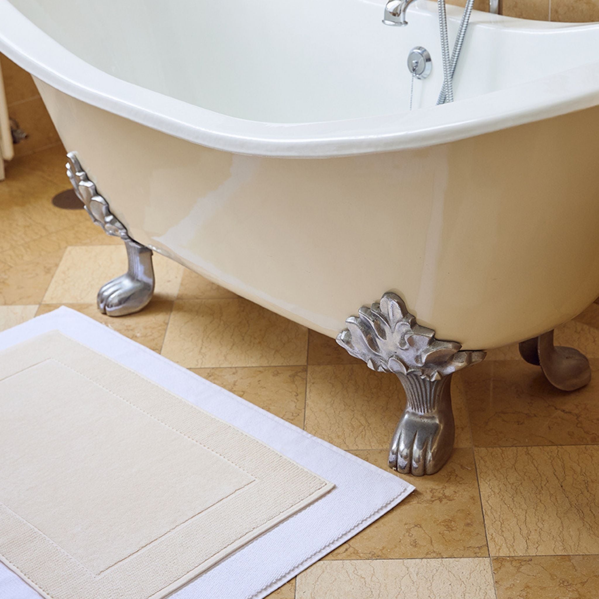 Natural bath mat