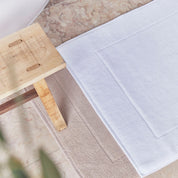 White bath mat