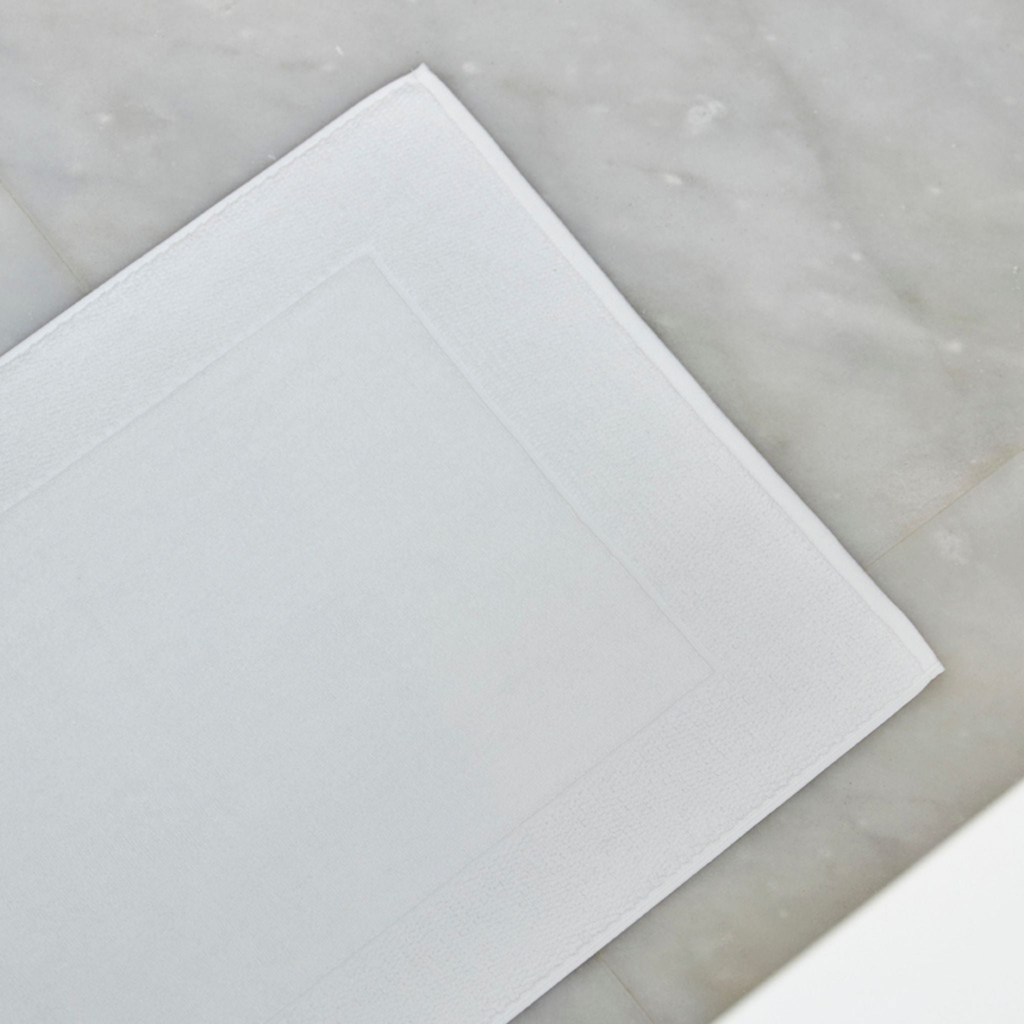 White bath mat