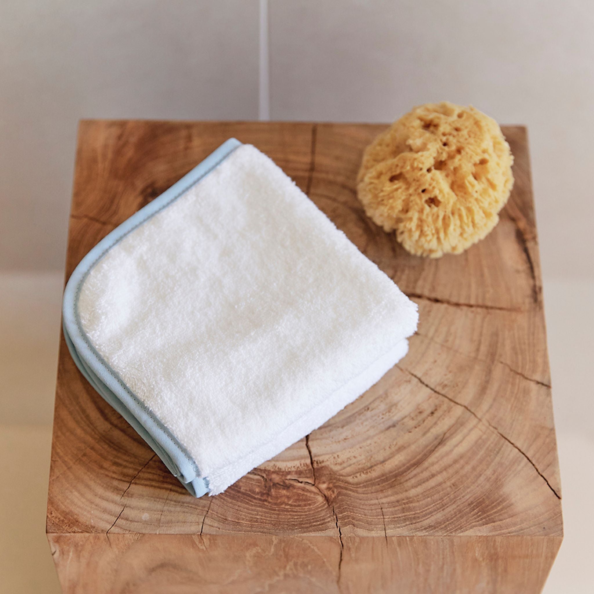 Light blue Mira face towel