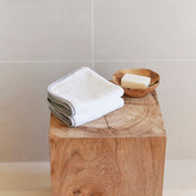 Silver grey Mira face towel