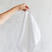 White Mira face towel