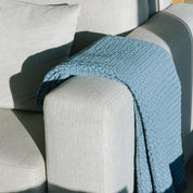 Blue Santa Luzia Waffle Bedspreads