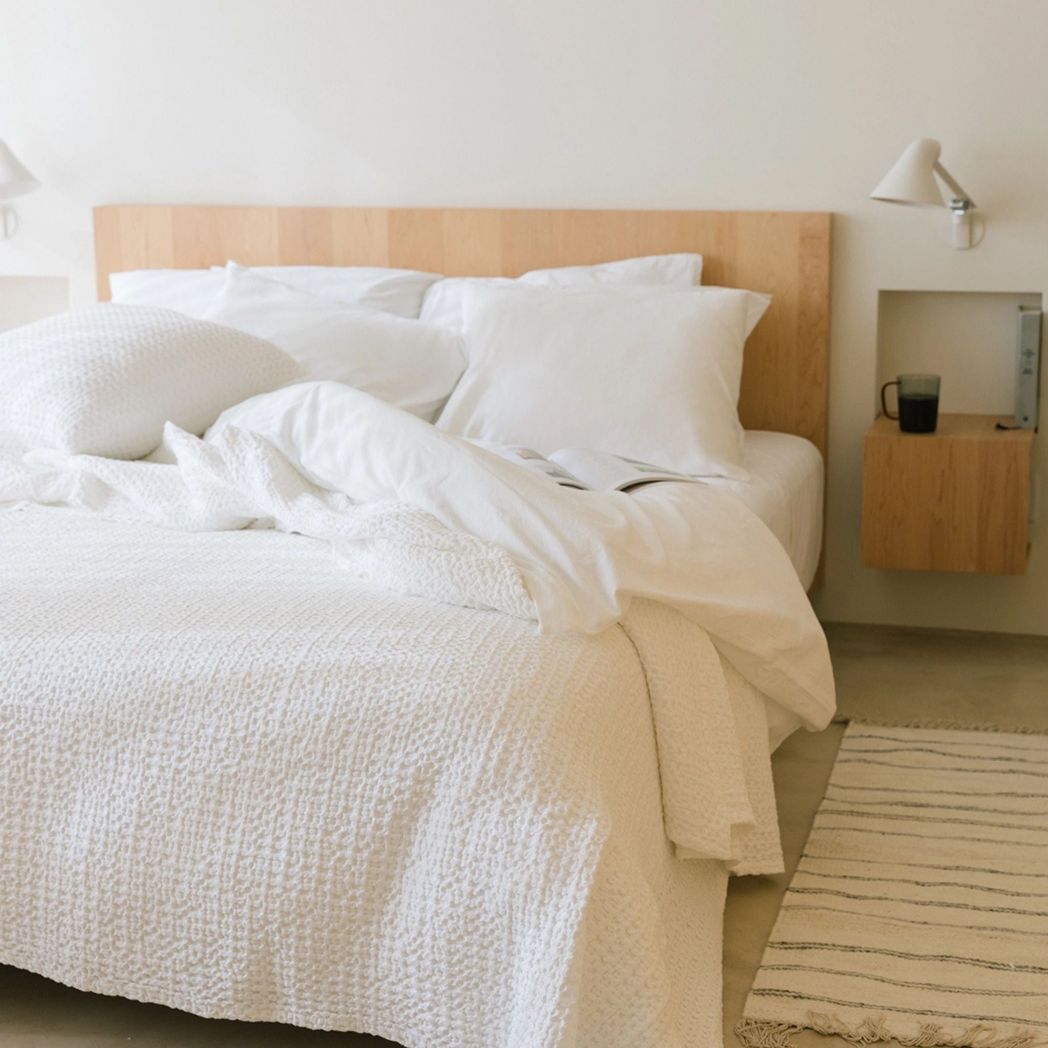 Santa Luzia Waffle Bedspreads