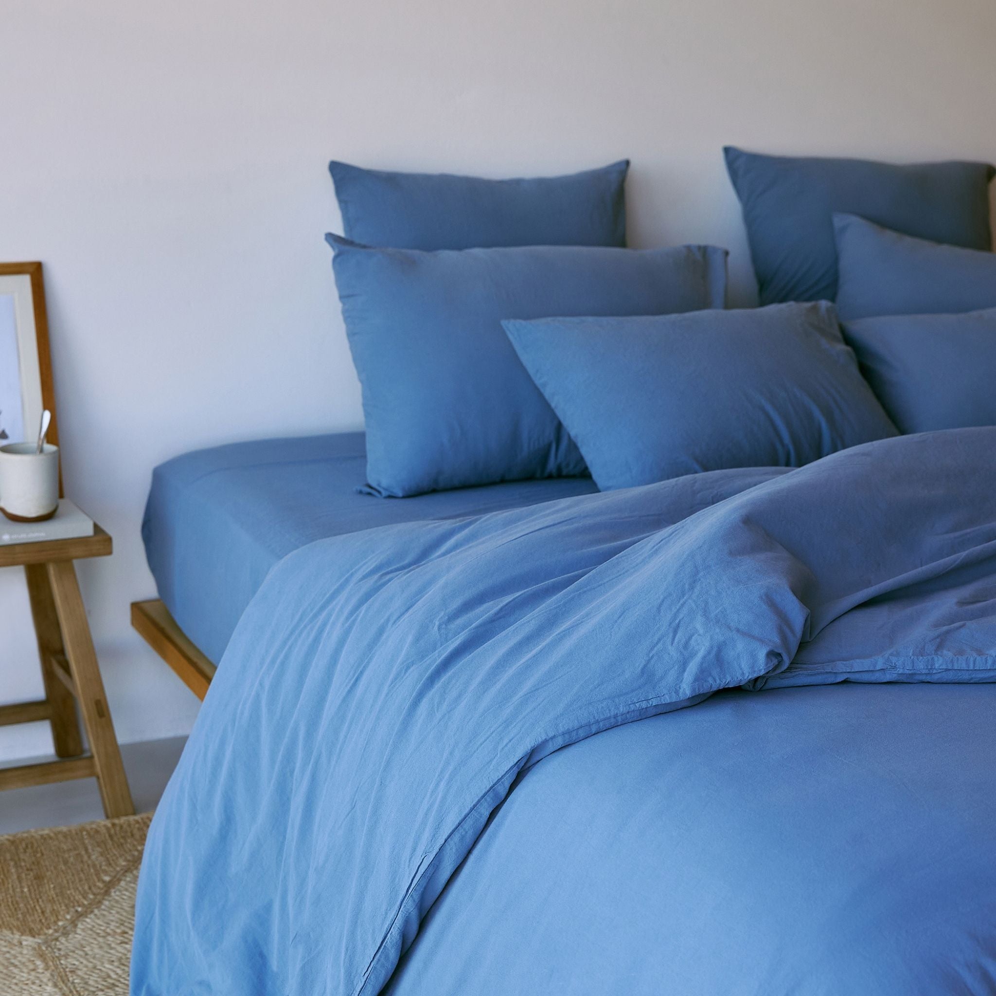 Blue Tavira Washed Cotton