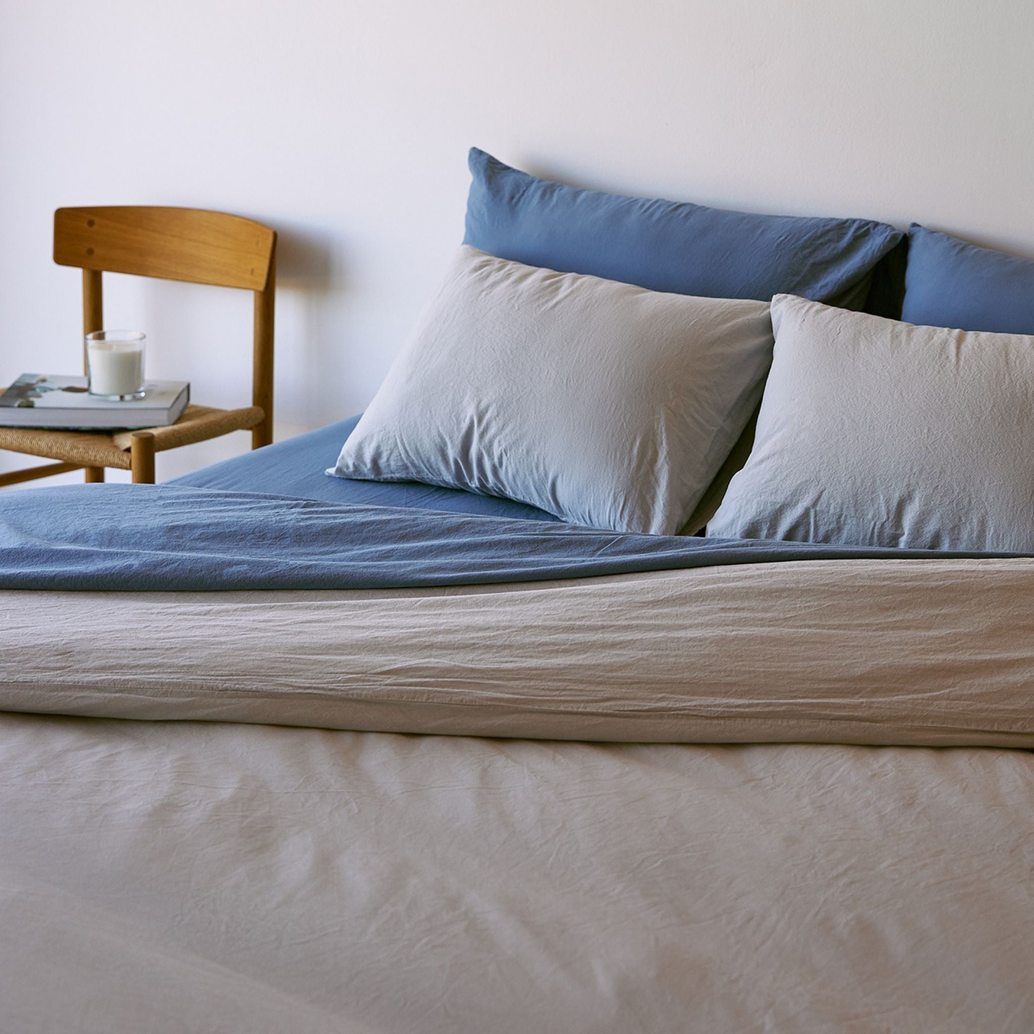 Blue Tavira Washed Cotton
