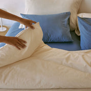 Blue Tavira Washed Cotton