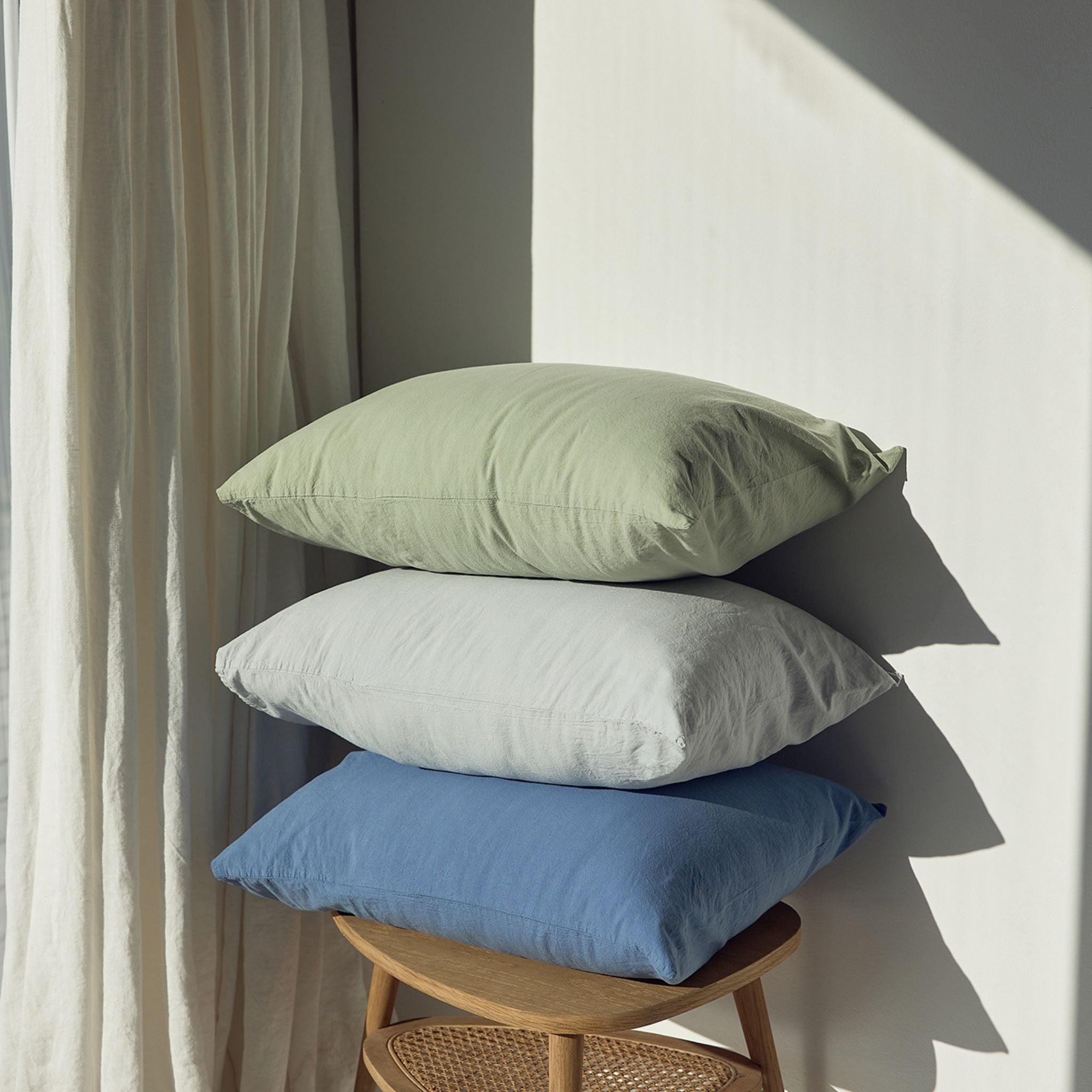 Blue Tavira Washed Cotton