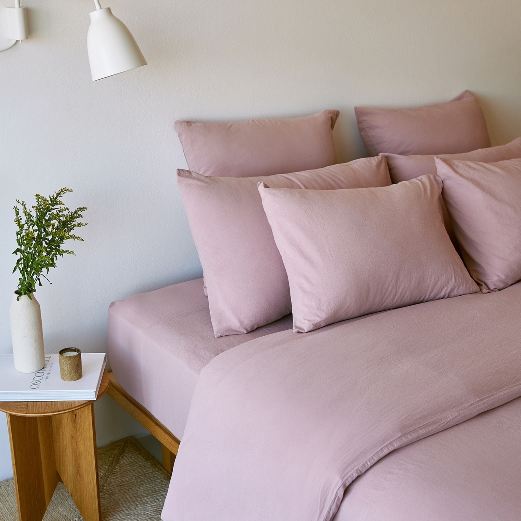 Old pink Tavira Washed Cotton