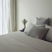 Silver grey Tavira Washed Cotton