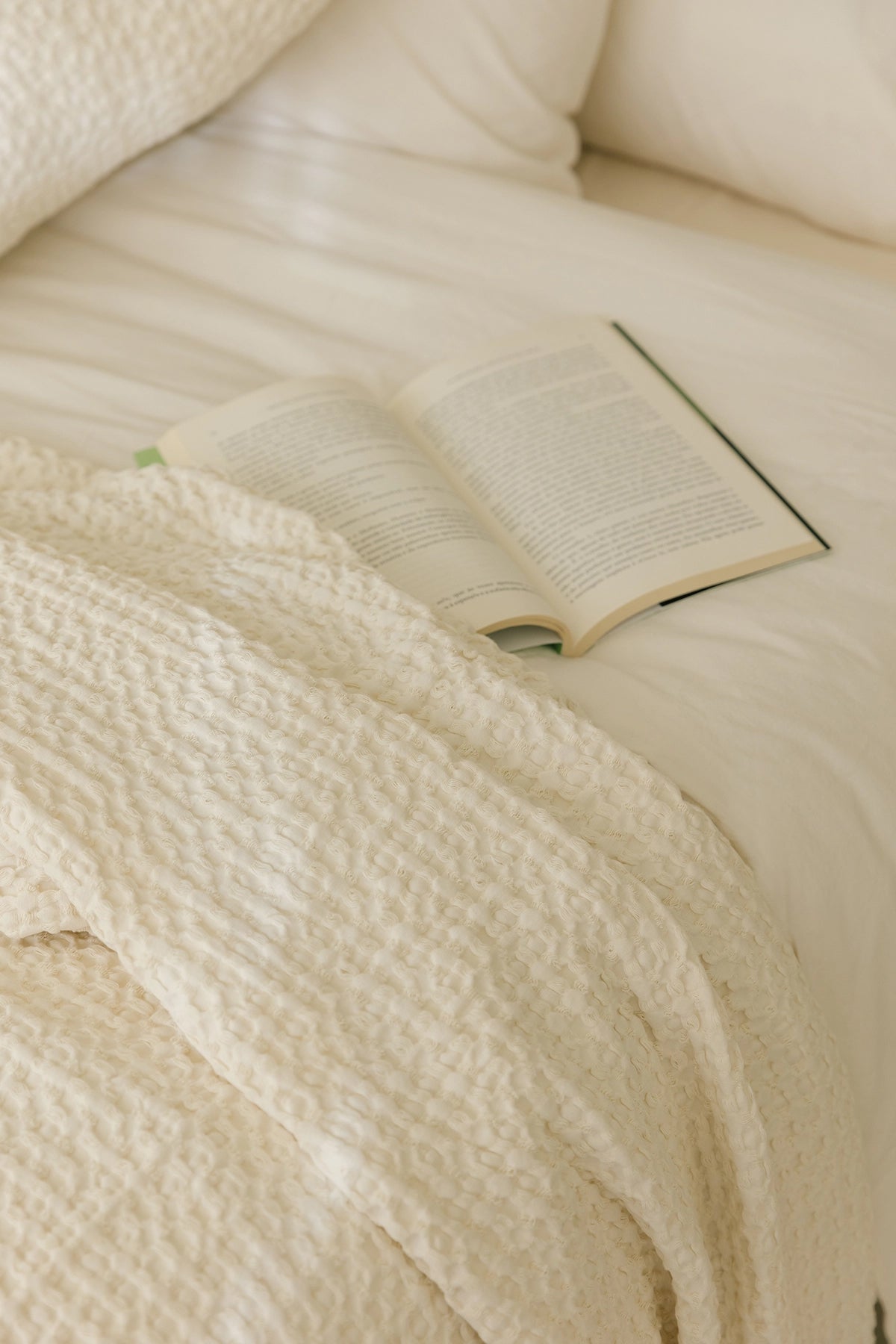 Natural Santa Luzia Waffle Bedspreads