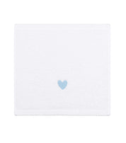 Luxus face towel with embroidered heart