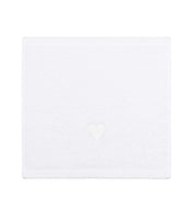Luxus face towel with embroidered heart