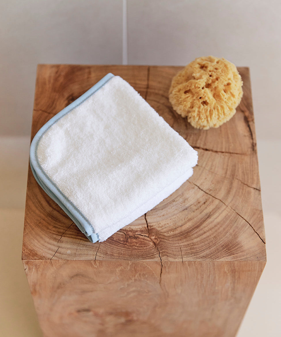Light blue Mira face towel - Torres Novas