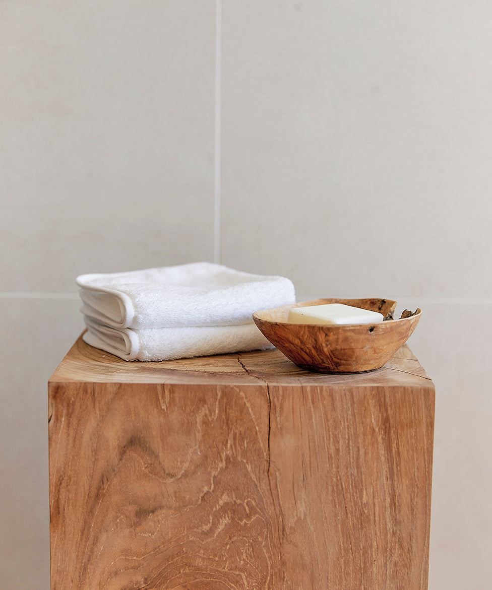 White Mira face towel - Torres Novas