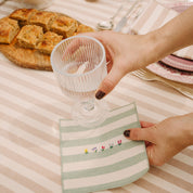Barra napkin with flower embroidery