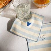 Barra Napkins with heart embroidery - Torres Novas
