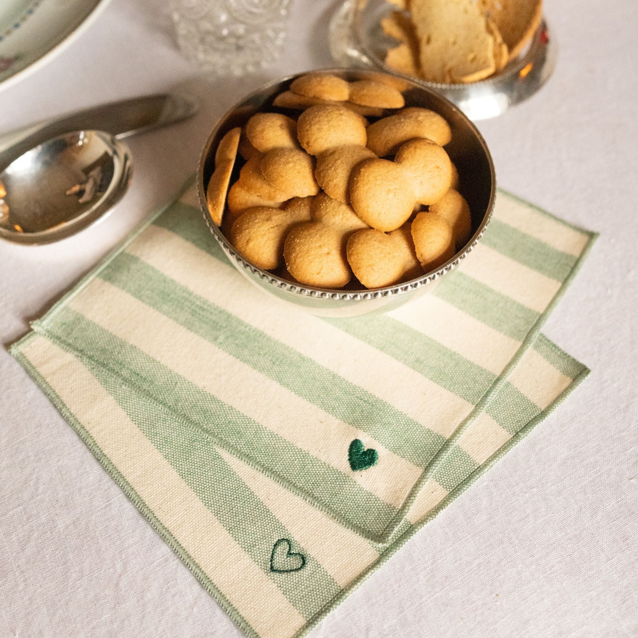Barra Napkins with heart embroidery - Torres Novas
