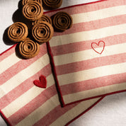 Barra Napkins with heart embroidery - Torres Novas