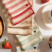Barra Napkins with heart embroidery - Torres Novas