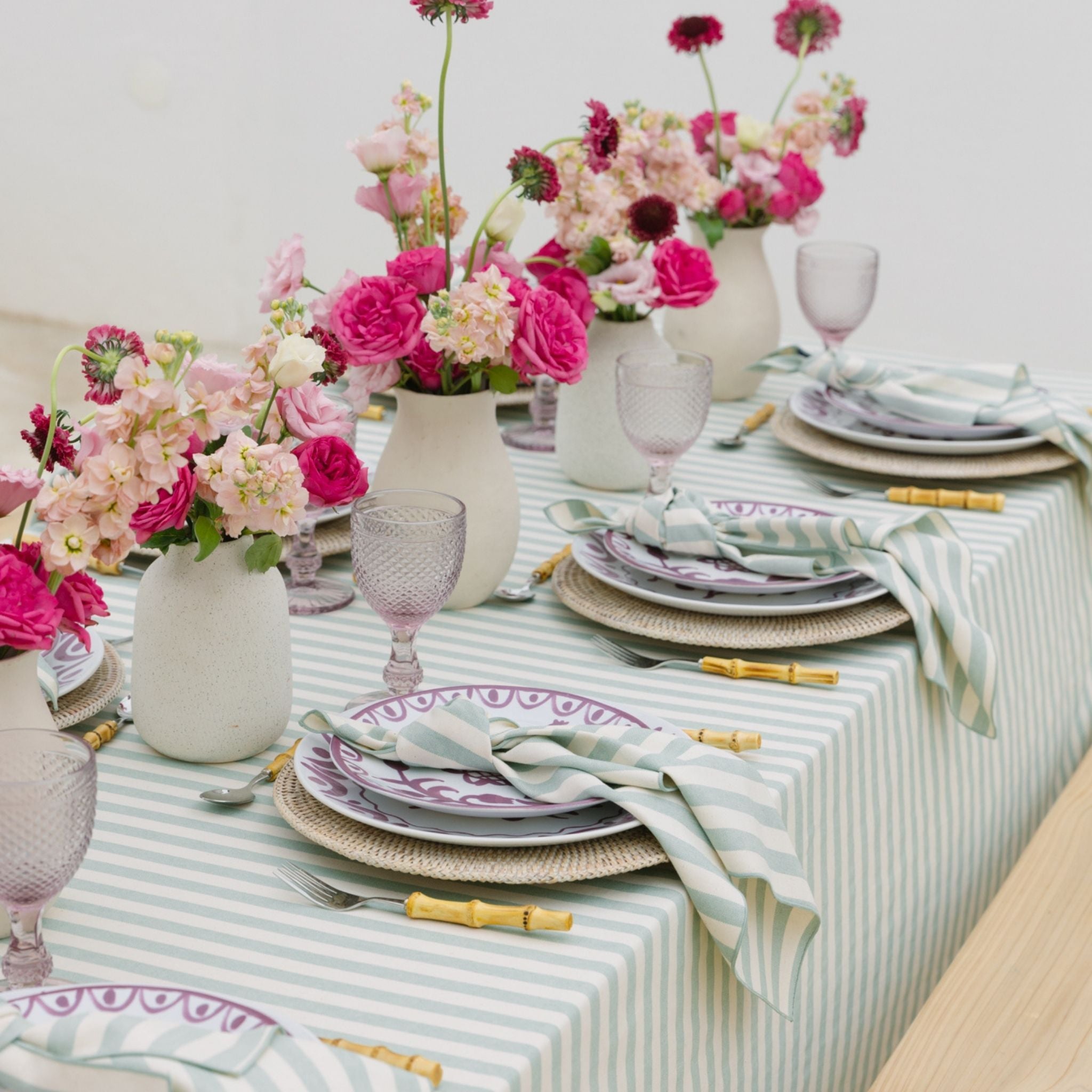 Green Barra Table Linen